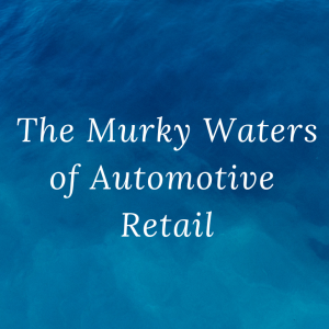 White text on water background