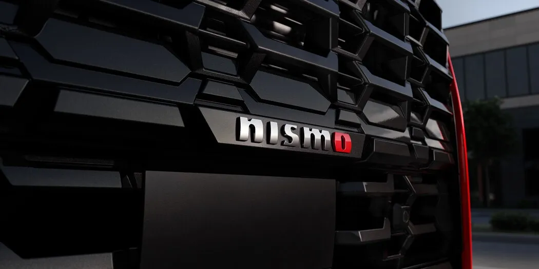 NISMO emblem on the grille of the 2026 Nissan Armada.