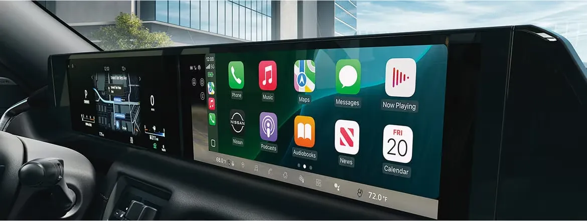 Digital dashboard with Apple CarPlay in the 2026 Nissan Armada.