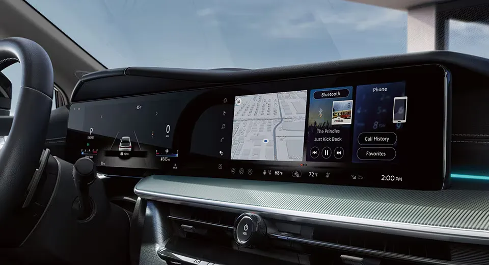 Digital dashboard and multimedia screen of the 2026 Nissan Murano.