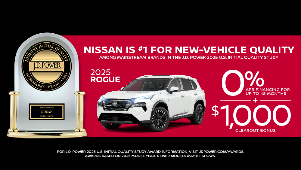Oakville Nissan - 1000 OFF 2025 Rogue - Mobile Banner