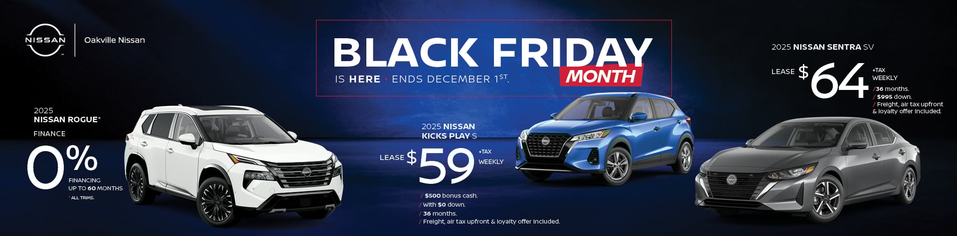 Oakville Nissan November 2025 Promotional OEM