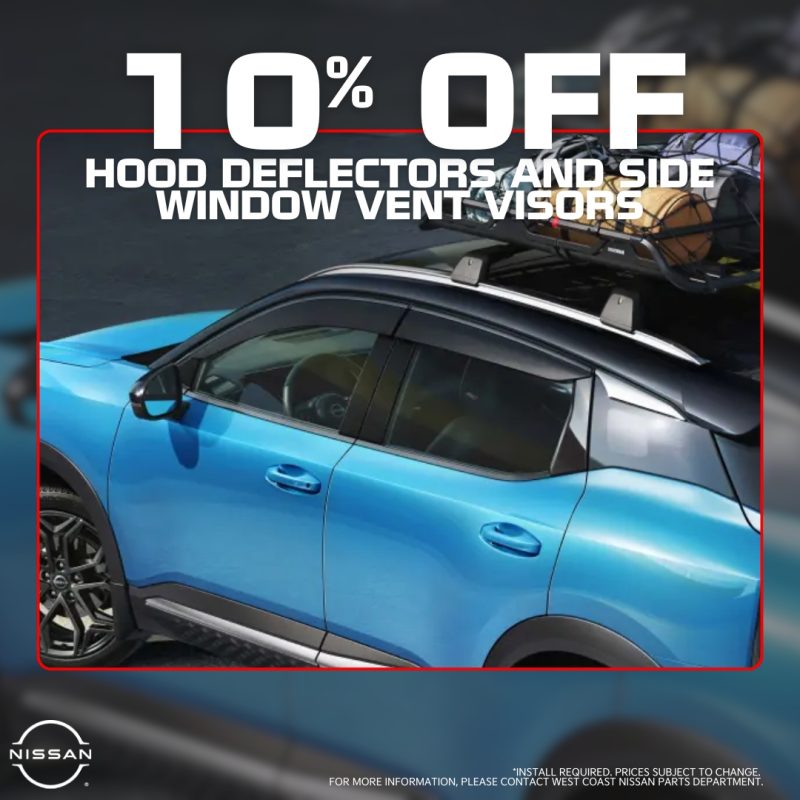10% Off Hood Deflectors and Side Window Vent Visors