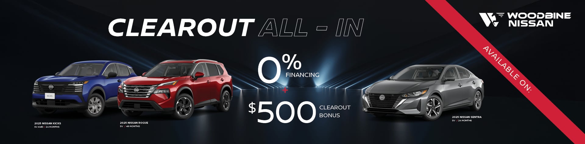 Woodbine Nissan October 2025 All-In Clear Out Event