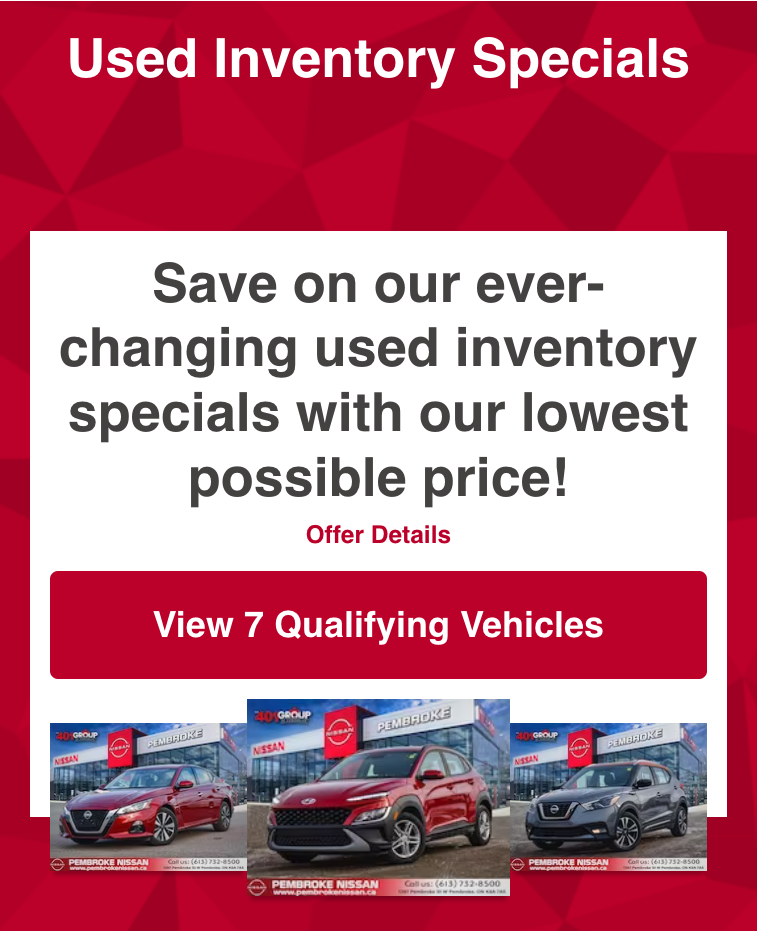Used Inventory Specials Pembroke Nissan