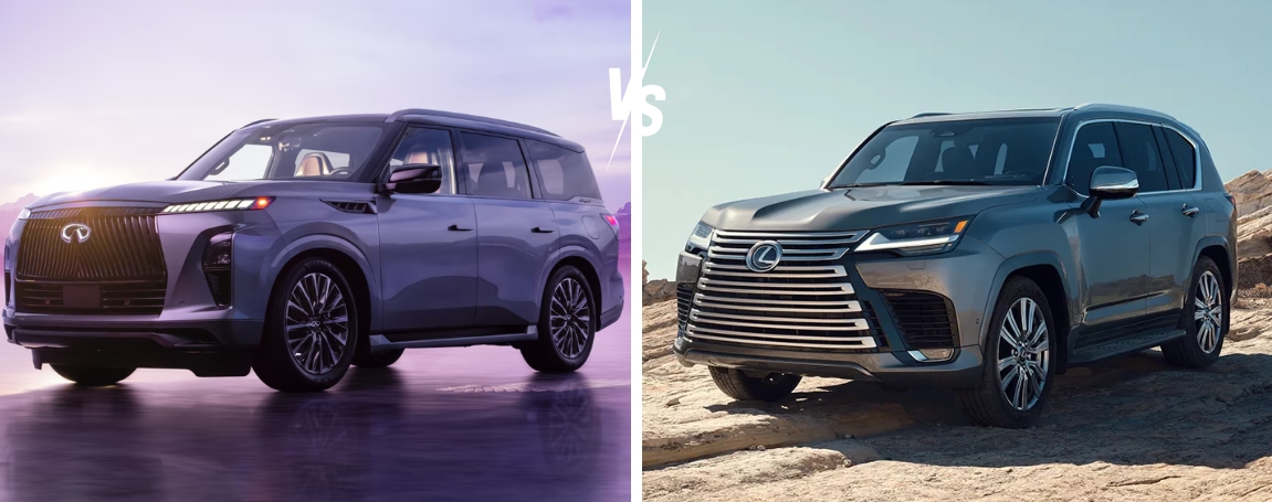 Compare the 2025 Infiniti QX80 vs. 2025 Lexus LX