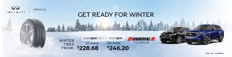 Oakville INFINITI Get Ready for Winter Promotion on Tires 