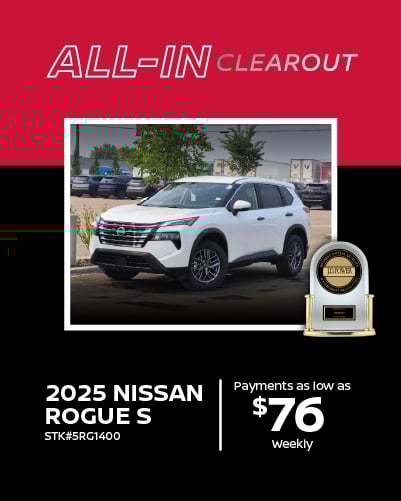 West End Nissan - Rogue Weekly Payment - Promo Image West End Nissan - Rogue Weekly Payment - Promo Image