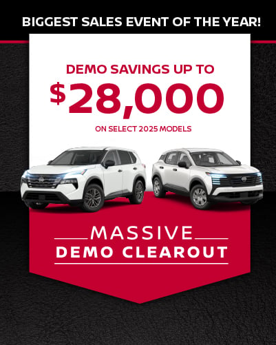 West End Nissan - Promo Image - Demo Sale
