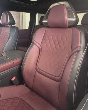 Quilted red semi-aniline leather in 2026 INFINITI QX80 AUTOGRAPH