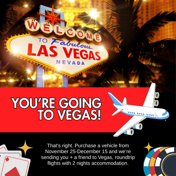 free trip to vegas when you purchase a vehicle