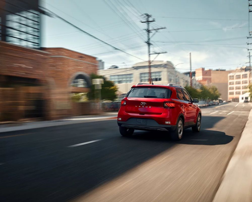 2024 Hyundai Venue driving down street